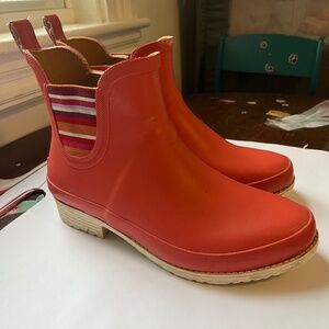 LL Bean pink Wellies